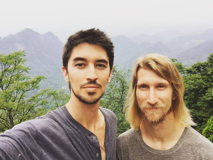 Matt (right) and I on a recent trip to China. 