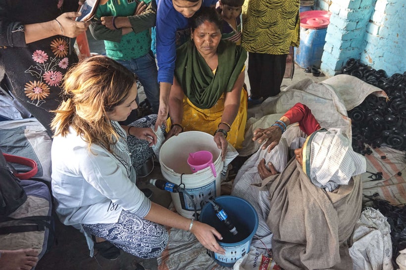 <strong>Bringing clean water filters (<a href="https://www.facebook.com/projectpurposew4w/?fref=ts" target="_blank">Project P
