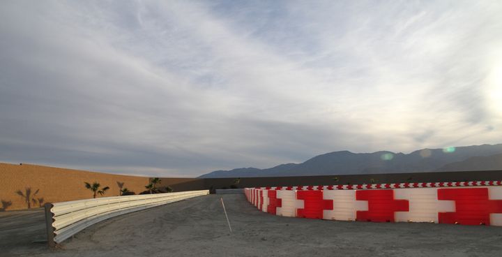 Impact Safety Systems Barriers act as a buffer on Thermal Club's track in Palm Springs.