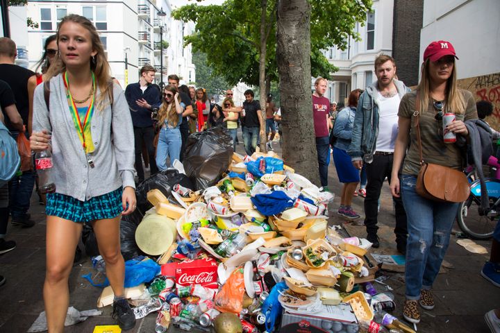 200 tonnes of waste is expected to be discarded during the Notting Hill Carnival this Bank Holiday weekend.
