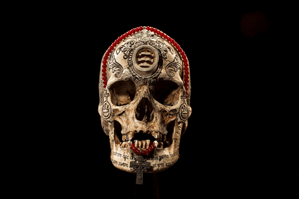 <strong>360-Degree Skull</strong> <br>Wylie says: “I was inspired by some of the Tibetan <i>kapalas</i> [ritual sk