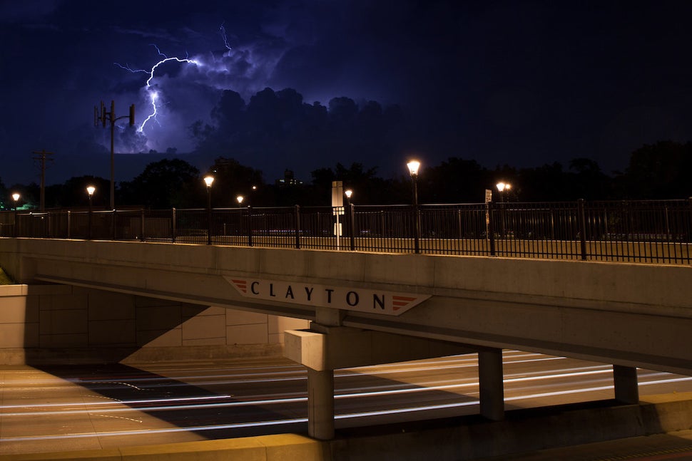 The Clayton Avenue overpass on I-64 in St. Louis' Hi-Pointe neighborhood. Photographer Michael DeFilippo spent several months