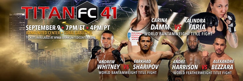 <a href="bit.ly/Titan41" target="_blank">Titan 41 Tickets</a> are available and the event is LIVE on UFC Fight Pass