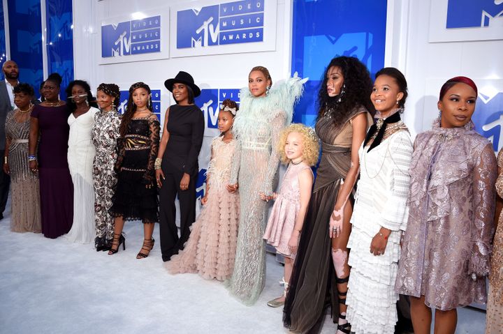 Beyonce Knowles and guests attend the 2016 MTV Video Music Awards at Madison Square Garden on August 28, 2016 in New York City.