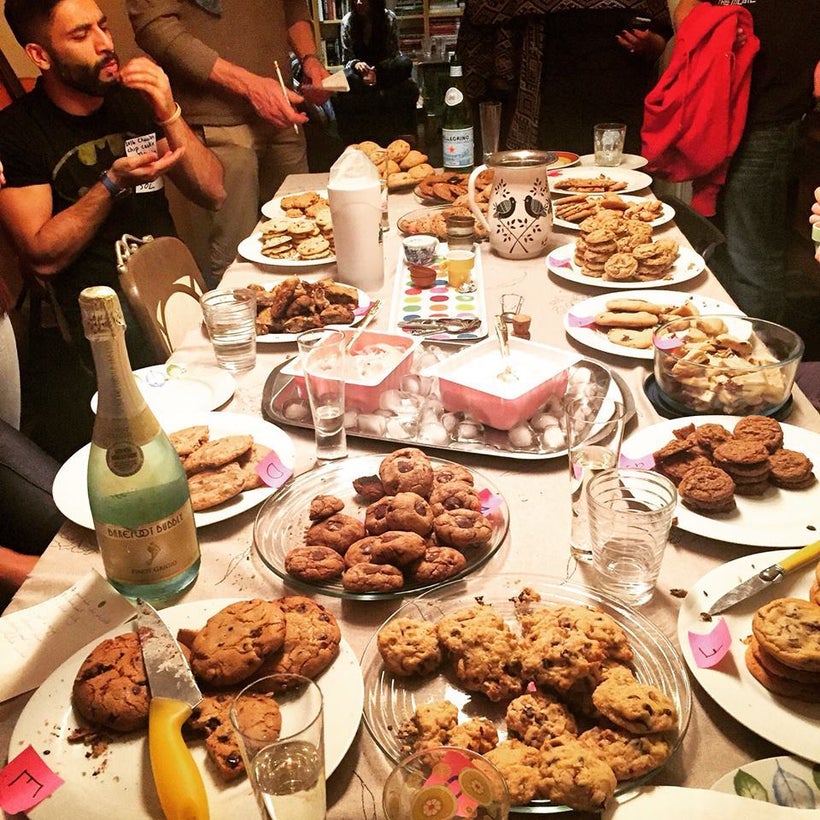 A #cookielife party featuring cookies sent from around the world. This is how networking should be done.
