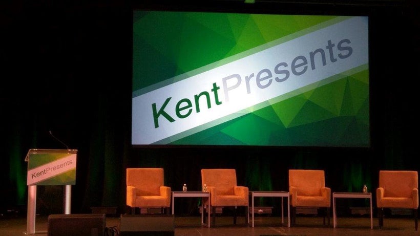 Kent School's Mattison auditorium awaits a panel discussion
