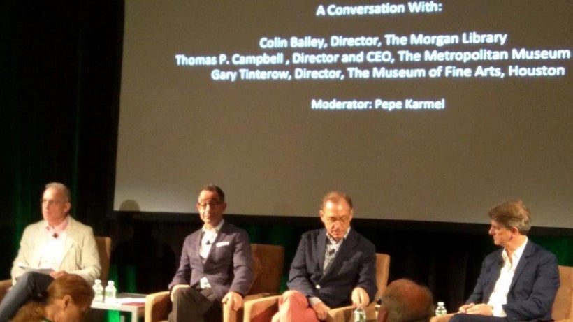 Museum directors Colin Bailey of the Morgan, Gary Tinterow of Houston's MFA, and the MET's Thomas Campbell discuss Museums an