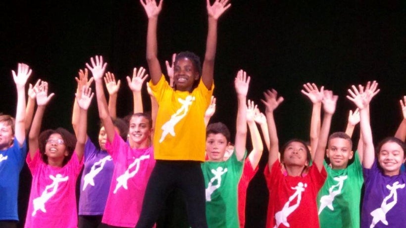 Students of the National Dance Institute performed in a surprise event
