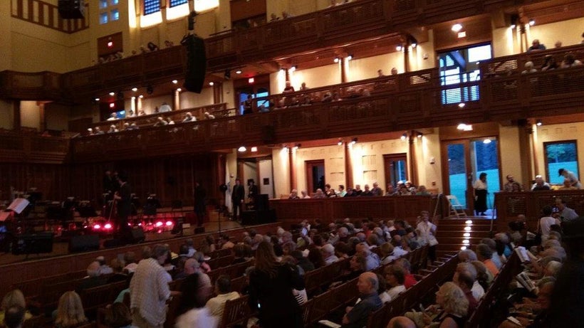 Ozawa Hall seats 1200 in the auditorium and balconies