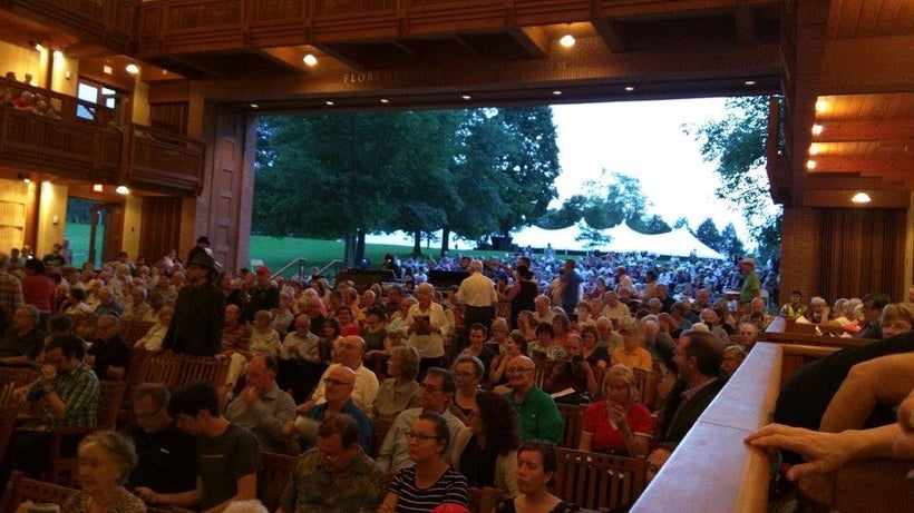 Ozawa Hall opens for outdoor audiences to enjoy the performances