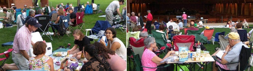 Picnicking is part of the fun