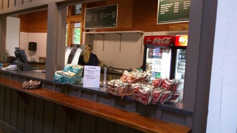 The food and drinks stand opens for concerts
