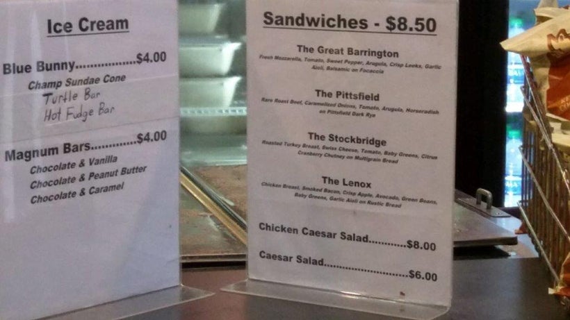Light meals can be purchased on site