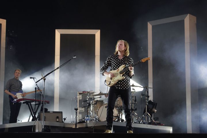 Two Door Cinema Club performing in Paris earlier this month 