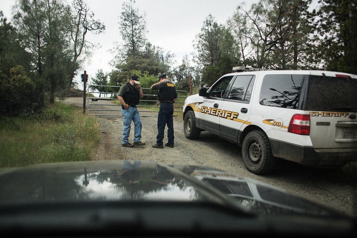 Omar Brown (Detective Sergeant, Narcotics Division) and Ron Hanover (Corporal, Code Enforcement Officer) attempt to cite a marijuana grow for county code violation. No one seemed to be home so they planned on coming back in an hour.