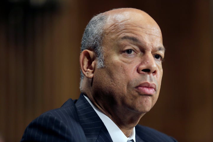 Homeland Security Secretary Jeh Johnson testifies before a Senate Judiciary Committee hearing. On Aug. 29, 2016, he ordered a review of whether Immigration and Customs Enforcement should continue allowing private companies to run immigrant detention centers as for-profit businesses.