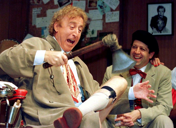 Gene Wilder performs during the rehearsal of a scene from Neil Simon's "Laughter on the 23rd Floor" in New York in 1996.