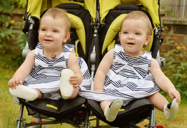 Ruby (left) and Rosie Formosa in July 2013. 