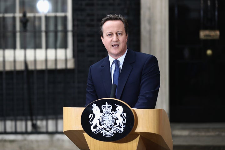 David Cameron speaks before leaving Downing Street for the last time on July 13. No10 advisers were granted 'shameful' salary increases of up to £18,000 in 2015.