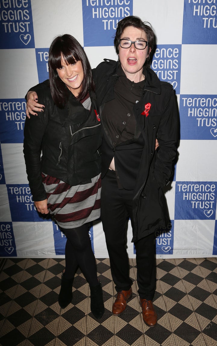 Anna with partner Sue Perkins