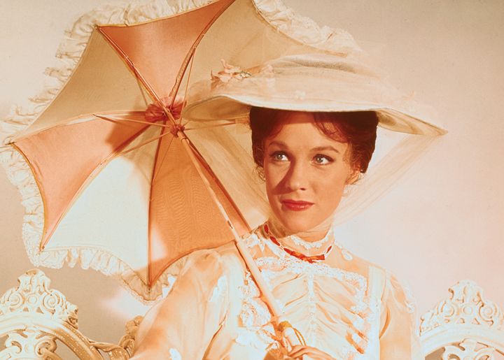 Julie Andrews as Mary Poppins in the 1964 Disney film.