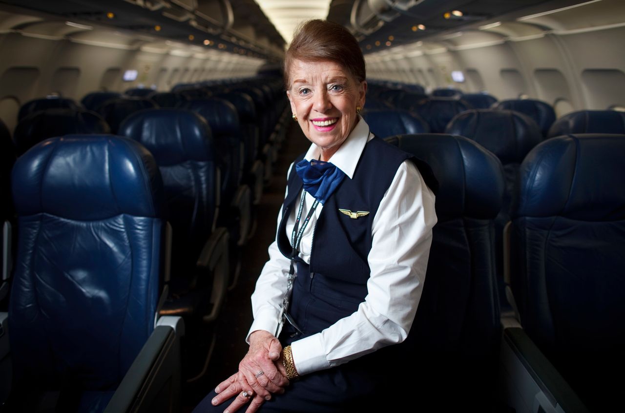 Bette Burke-Nash is believed to be the oldest flight attendant in America.