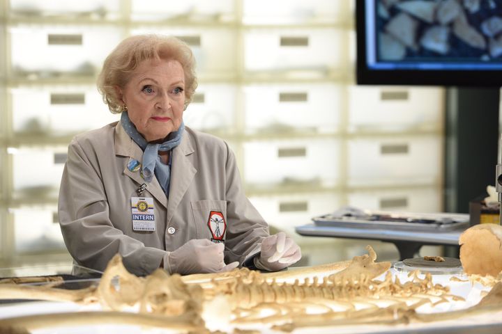 At 94, Betty White -- seen here filming an episode of