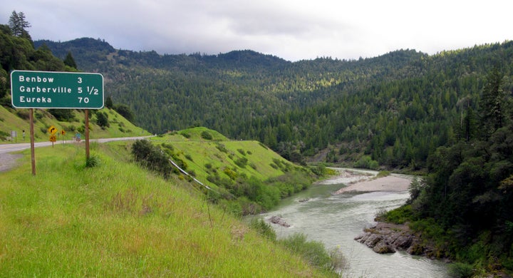 The Eel River in Northern California.