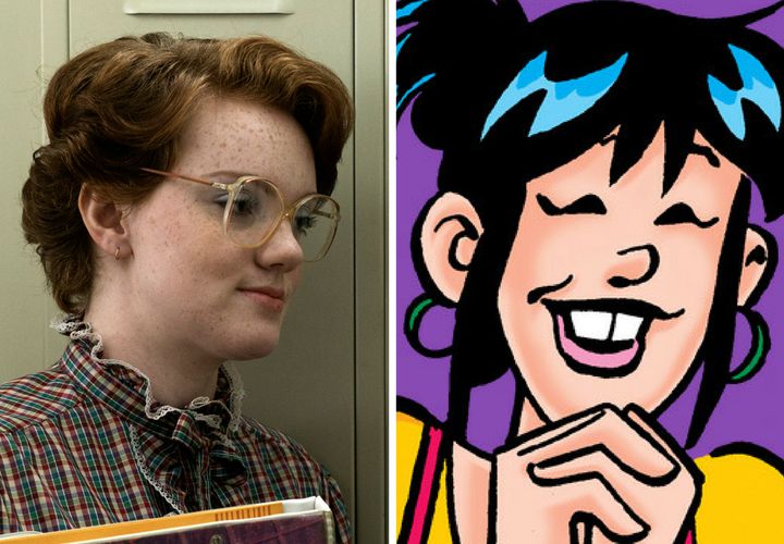 Shannon Purser, aka Barb from "Stranger Things," is set to play Ethel Muggs in The CW's "Riverdale." (Images from Netflix and Archie Comics.)