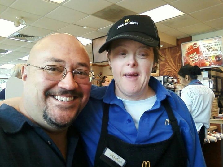 Freia David, right, poses with her friend, Christopher Sheehan.