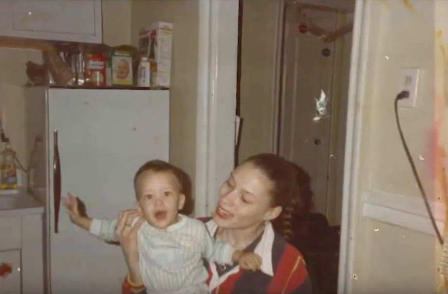 Ramsey Orta as a baby, being held by his mother, Emily Mercado. 