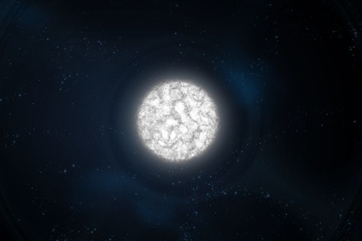 The fate of our sun, a planet-sized white dwarf.