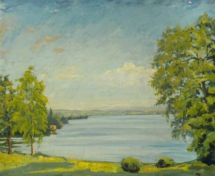 View of Lake Geneva, Switzerland (C.1937) Winston Spencer Churchill (1874–1965) Chequers Court.