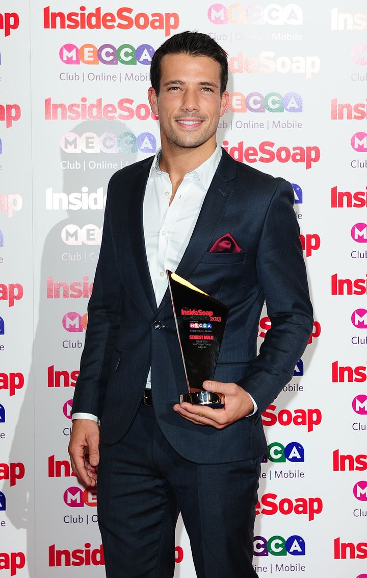 Danny Mac at the 2013 Inside Soap Awards