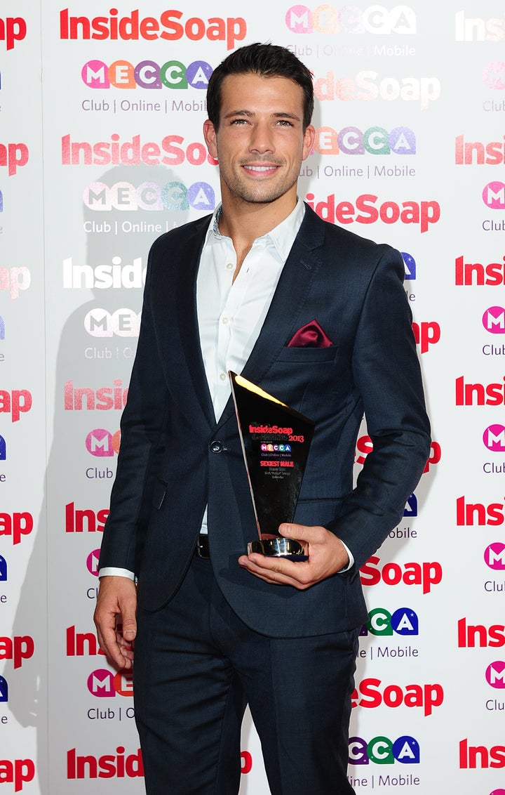 Danny Mac at the 2013 Inside Soap Awards