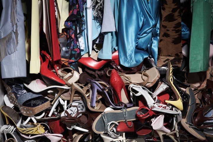 The closet contents looked like garbage. More specifically, they looked like waste.
