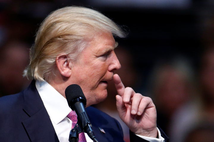 Republican presidential nominee Donald Trump speaks during a campaign rally in Everett, Washington, U.S., August 30, 2016.