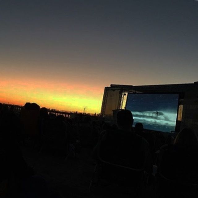 Movie night on Hermosa Beach