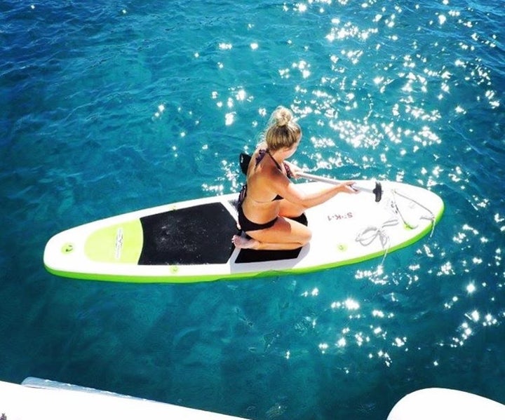 Trying to paddle board for the first time. 