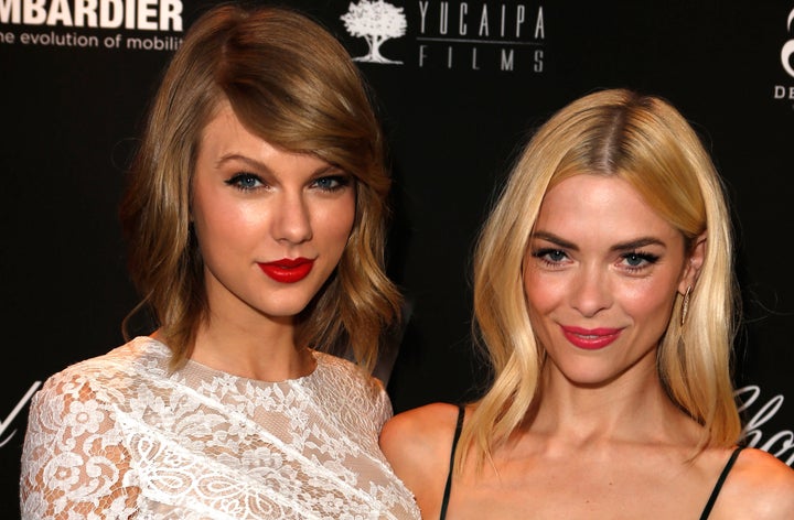 Taylor Swift actress Jaime King attend The Weinstein Company's Academy Award party at Montage Beverly Hills on March 1, 2014.