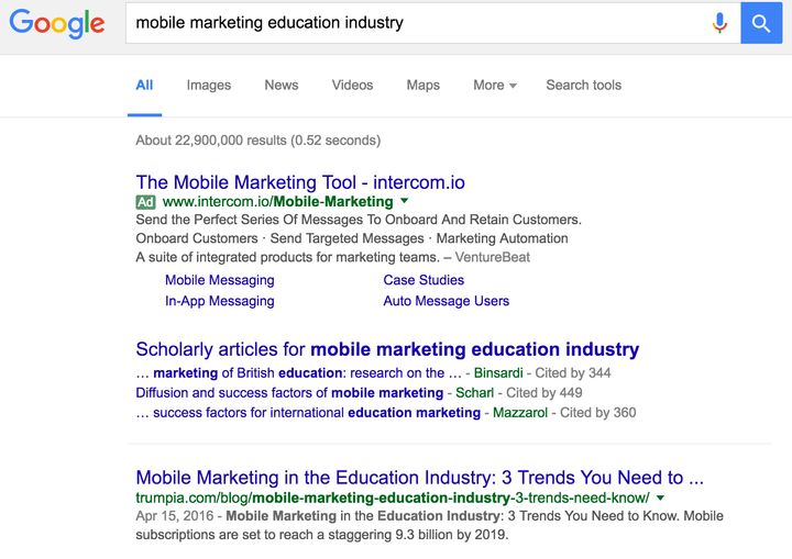 Example: #1 ranking guest blog post using keywords in the meta title