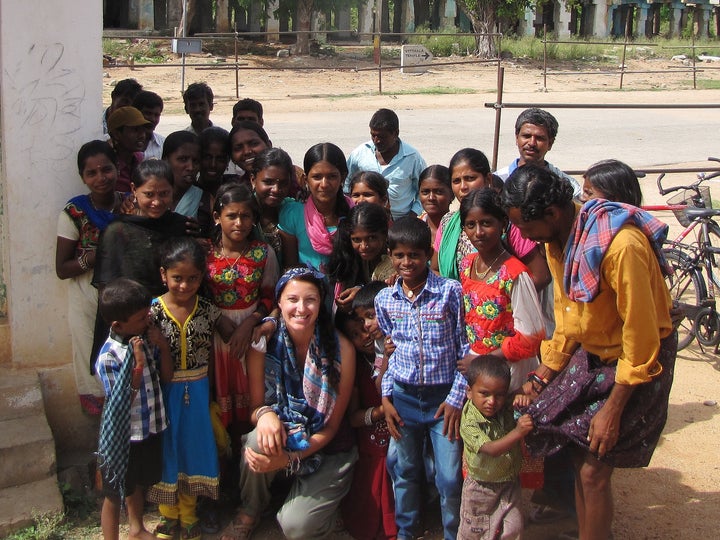 School children in Hampi