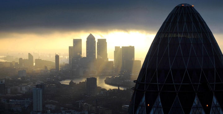 The City and Canary Wharf