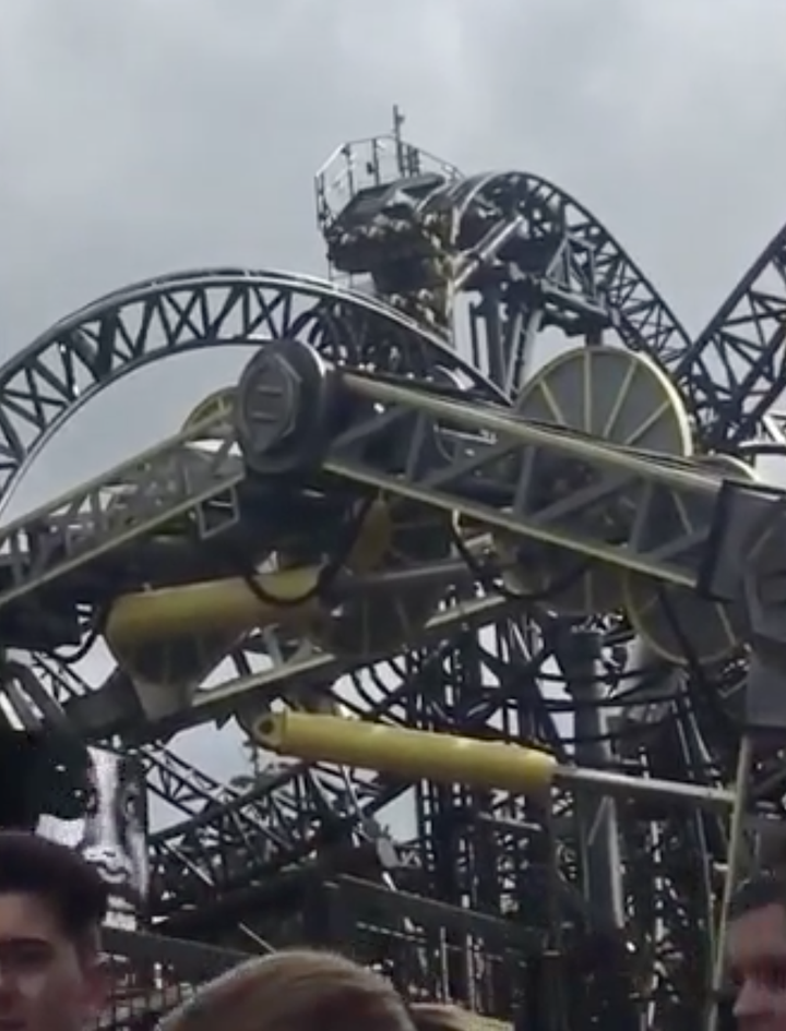 Passengers on The Smiler were left dangling upside down 