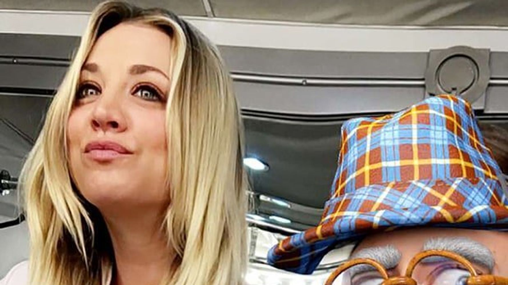 Kaley Cuoco Bares Her Breast In Goofy Snapchat Photo.