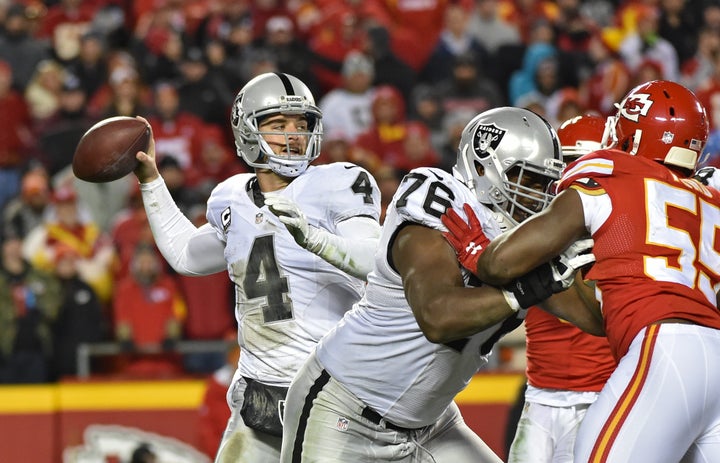 Quarterback Derek Carr, 25, was a Pro Bowler in 2015 and should be in line for a massive season for the Raiders.