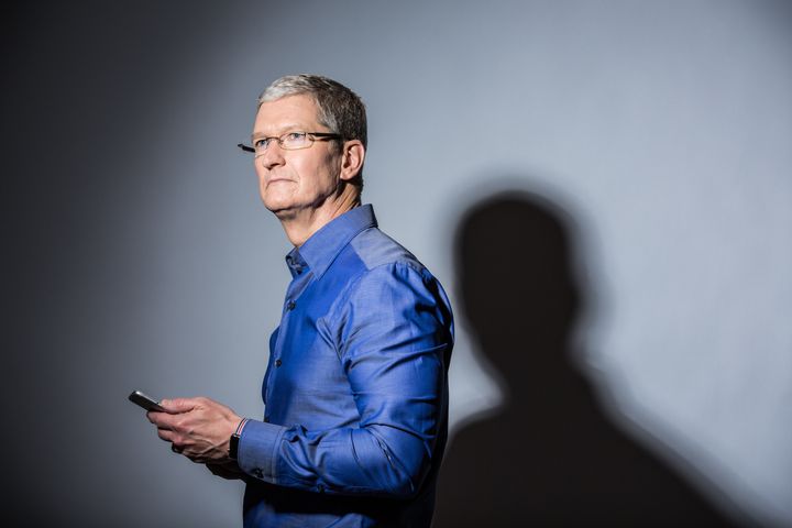 Apple CEO Tim Cook poses for a portrait at Apple's global headquarters in Cupertino, California on July 28, 2016.