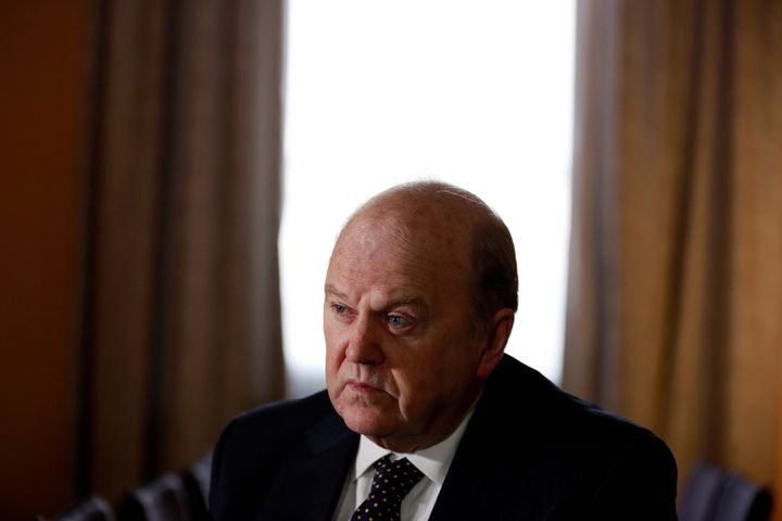 Ireland's Finance Minister Michael Noonan attends an interview with Reuters at his office in central Dublin February 11, 2014.