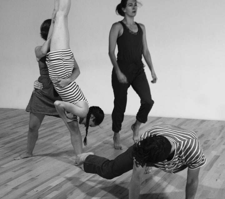 "In Circadia" is a modern dance piece with a lot of partnering, as well as floor work. 