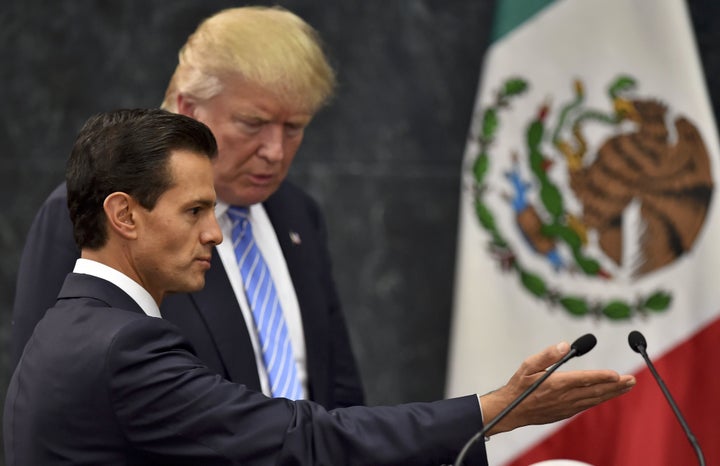 Mexican President Enrique Peña Nieto and Republican U.S. presidential nominee Donald Trump met on Wednesday. 